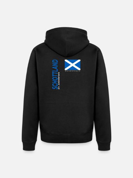 St. Andrews - Veste à capuche bio Premium Unisexe - noir