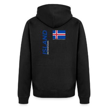 Reynisfjara - Veste à capuche bio Premium Unisexe - noir - Dos - Nico (187cm)