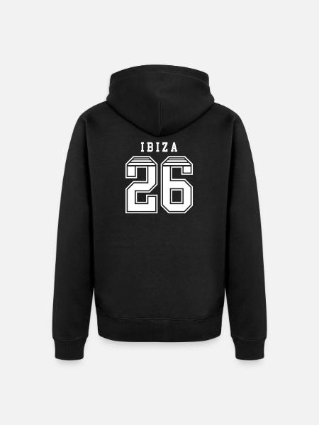 Ibiza 26 Shirt 2026 - Unisex Premium Organic Zip Hoodie - black