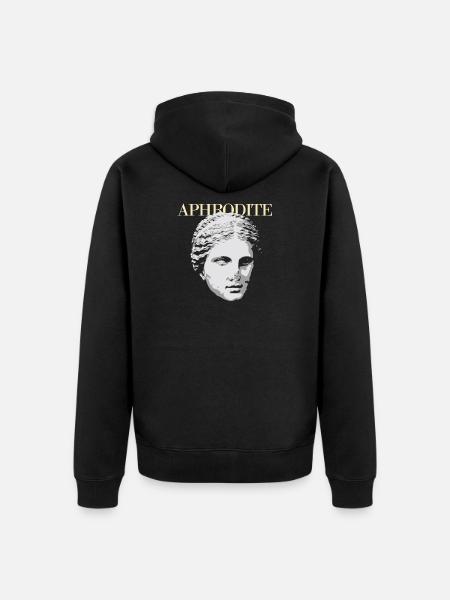 Aphrodite-Büsten-Popkunst - Unisex Premium Bio Zip Hoodie - Schwarz