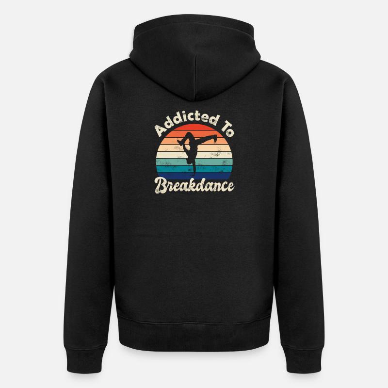 Breakdance - Veste à capuche bio Premium Unisexe - noir