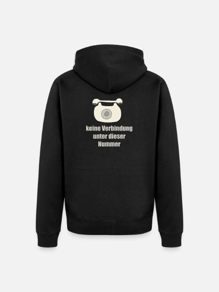 téléphone - Veste à capuche bio Premium Unisexe - noir