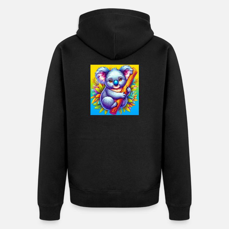 Koala - Veste à capuche bio Premium Unisexe - noir
