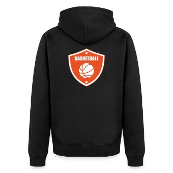 Basket Ball / Basketball / Basktet-Ball / Sport - Veste à capuche bio Premium Unisexe - noir - Dos - Nico (187cm)