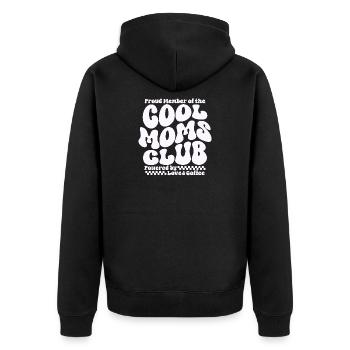 Cadeau des mamans pour la fête des mères - Club des mamans cool - Veste à capuche bio Premium Unisexe - noir - Dos - Nico (187cm)