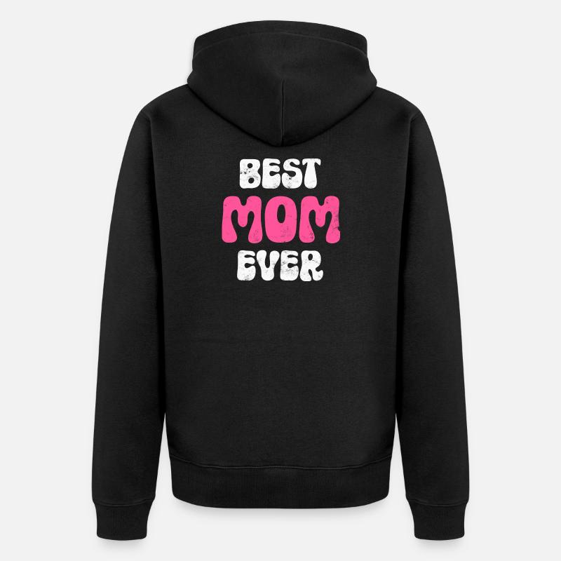Mutter Mama - Unisex Premium Bio Zip Hoodie - Schwarz