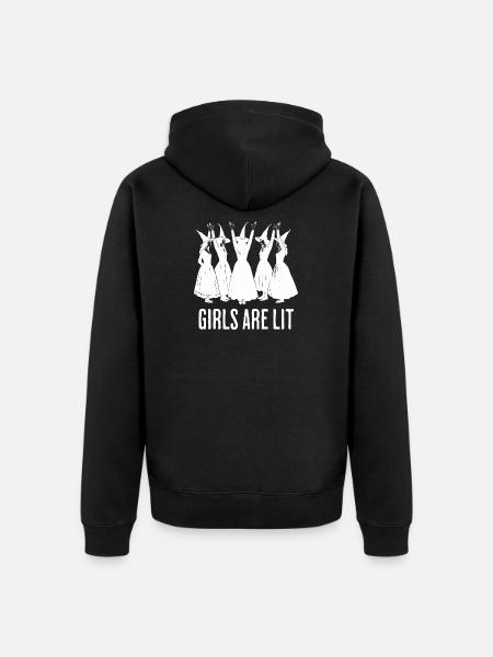 Halloween Tee for Women Funny - Unisex Premium Organic Zip Hoodie - black