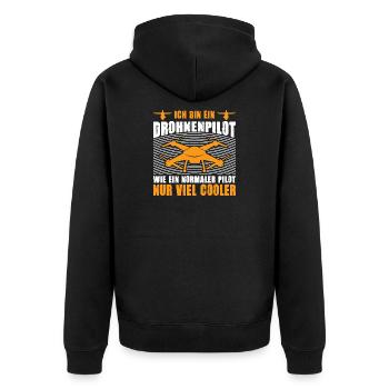 Accessoires de pilote de drone Drone Pilote de drone Cadeau - Veste à capuche bio Premium Unisexe - noir - Dos - Nico (187cm)