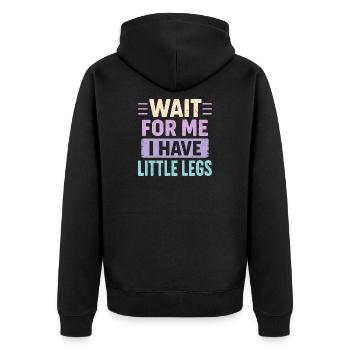 Idée de cadeau amusant pour un mème d’humour de proverbe mignon - Veste à capuche bio Premium Unisexe - noir - Dos - Nico (187cm)