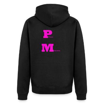 PonyMom rose - Veste à capuche bio Premium Unisexe - noir - Dos - Nico (187cm)