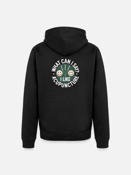 Acupuncture Chinese Medicine Health - Unisex Premium Organic Zip Hoodie - black
