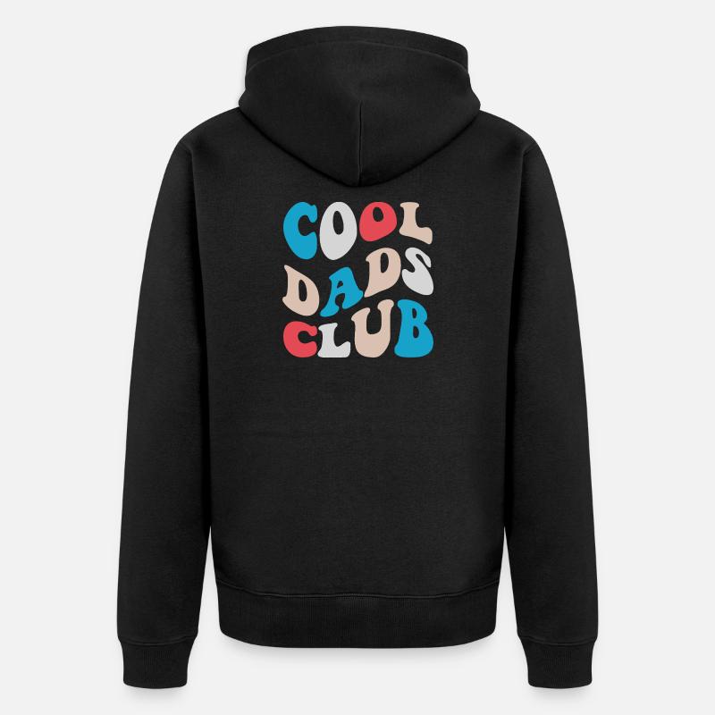 Cool Dads Club Style Rétro 2026 - Veste à capuche bio Premium Unisexe - noir