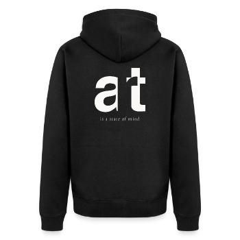 art - Est un état d’esprit - Veste à capuche bio Premium Unisexe - noir - Dos - Nico (187cm)