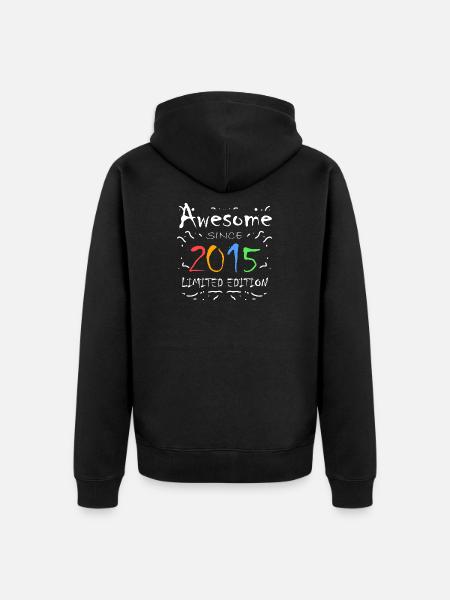 Millésime 2015 - Fantastique depuis 2015 - Veste à capuche bio Premium Unisexe - noir
