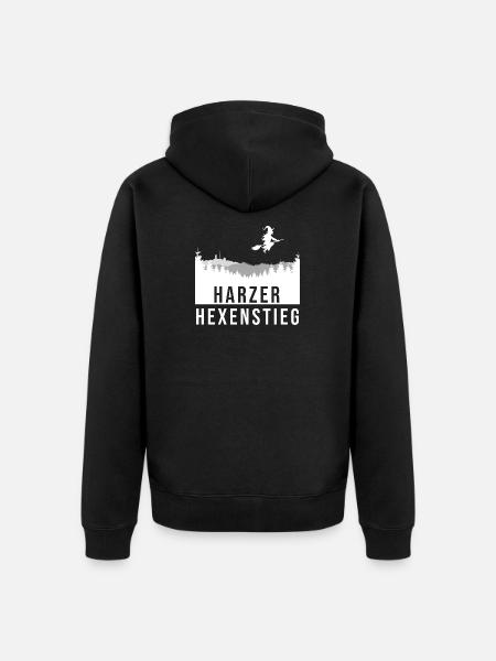 Hexenstieg - Unisex Premium Bio Zip Hoodie - Schwarz