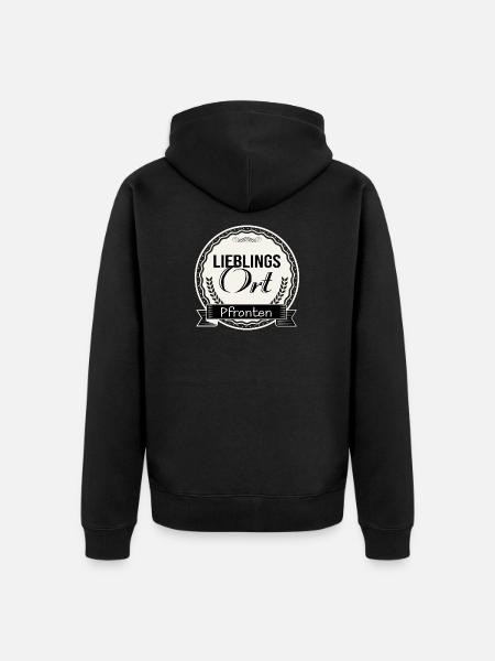 Lieblingsort Pfronten - Unisex Premium Bio Zip Hoodie - Schwarz