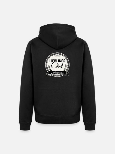 Lieblingsort Schliersee - Unisex Premium Bio Zip Hoodie - Schwarz