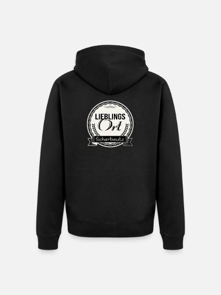 Koordinaten Scharbeutz - Unisex Premium Bio Zip Hoodie - Schwarz