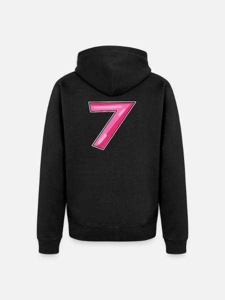 7 - Veste à capuche bio Premium Unisexe - noir