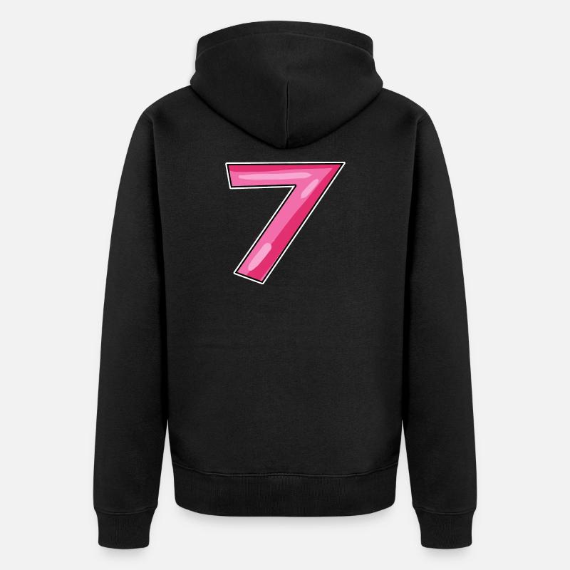 7 - Veste à capuche bio Premium Unisexe - noir