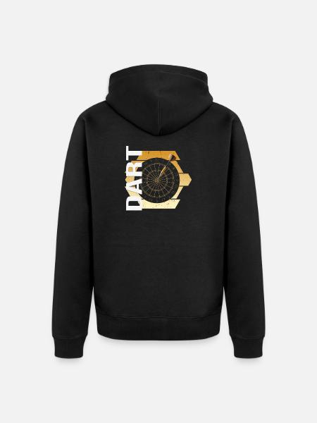 Dart - Unisex Premium Bio Zip Hoodie - Schwarz