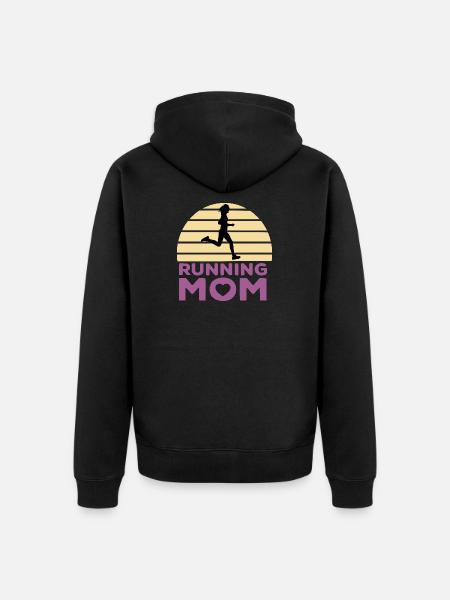 Running mom - Veste à capuche bio Premium Unisexe - noir