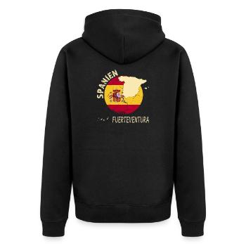 Fuerteventura - Veste à capuche bio Premium Unisexe - noir - Dos - Nico (187cm)