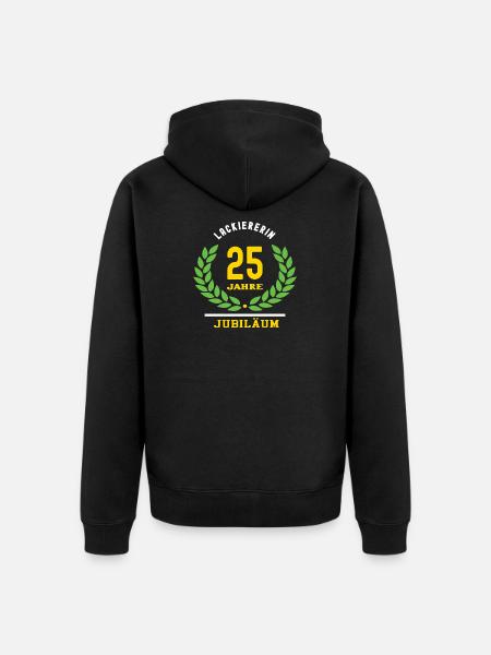 Painter Anniversary 25 Years 25th Anniversary - Unisex Premium Organic Zip Hoodie - black