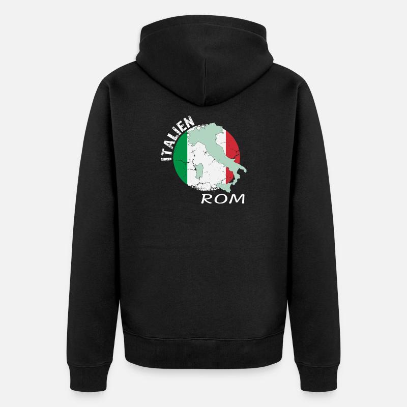 Rome - Veste à capuche bio Premium Unisexe - noir