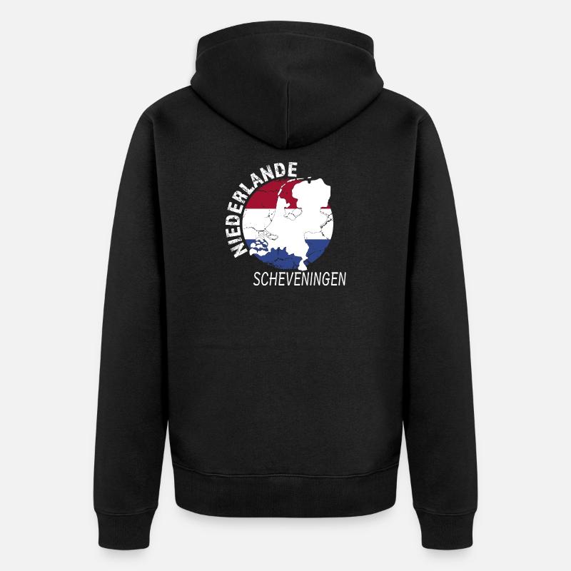 Scheveningen - Veste à capuche bio Premium Unisexe - noir
