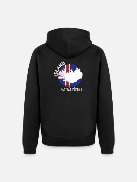Vatnajökull - Veste à capuche bio Premium Unisexe - noir