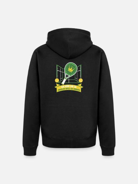 Innerlich immer Bandera — Padel 2026 - Unisex Premium Bio Zip Hoodie - Schwarz