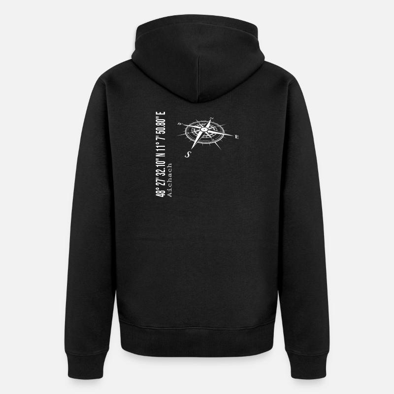 Aïchach - Veste à capuche bio Premium Unisexe - noir