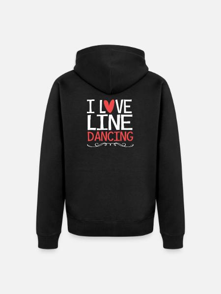 Danse en ligne - Veste à capuche bio Premium Unisexe - noir