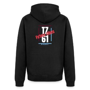 Firtina Vibes Trabzon - Veste à capuche bio Premium Unisexe - noir - Dos - Nico (187cm)