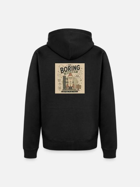 La fusée ennuyée - Veste à capuche bio Premium Unisexe - noir