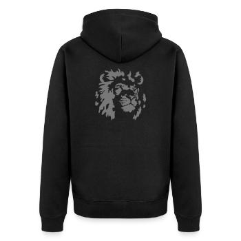 Leo - Veste à capuche bio Premium Unisexe - noir - Dos - Nico (187cm)