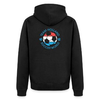 Championnat des Pays-Bas par équipe de Football Holland - Veste à capuche bio Premium Unisexe - noir - Dos - Nico (187cm)