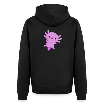 Axolotl - Veste à capuche bio Premium Unisexe - noir - Dos - Nico (187cm)