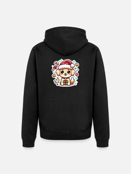 Santa Paws - Unisex Premium Bio Zip Hoodie - Schwarz