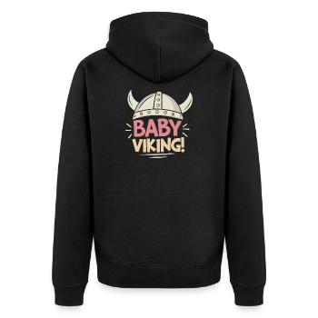 Viking Bébé Casque Pastel - Veste à capuche bio Premium Unisexe - noir - Dos - Nico (187cm)