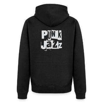 Punk Jazz Fusion - Unisex Premium Organic Zip Hoodie - black - Back - Nico (187cm)