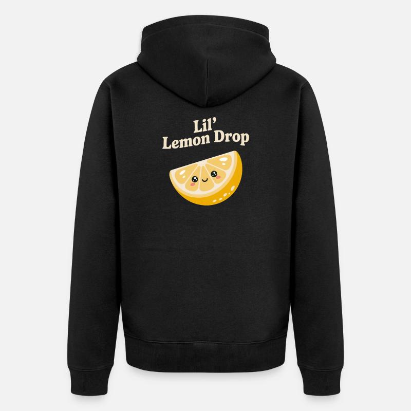 Petit Lemon Drop - Veste à capuche bio Premium Unisexe - noir