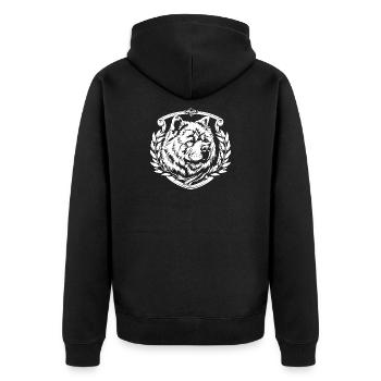 Blason du chien - Veste à capuche bio Premium Unisexe - noir - Dos - Nico (187cm)