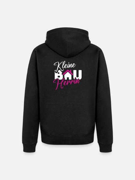 Small Builder Hausliebe Design - Unisex Premium Organic Zip Hoodie - black