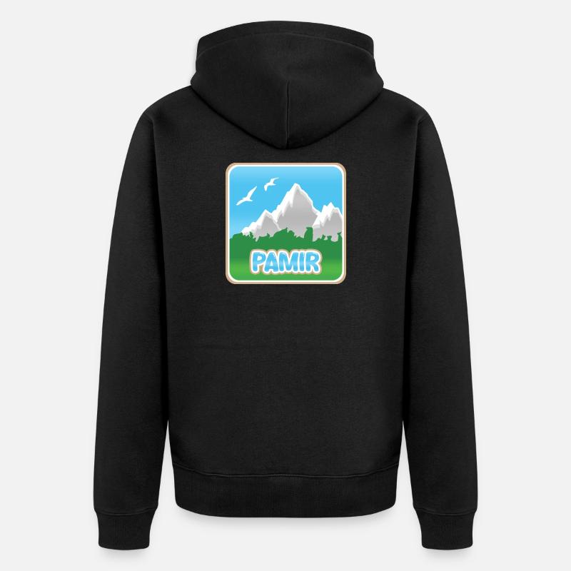 Cadeau pour Pamir - Veste à capuche bio Premium Unisexe - noir