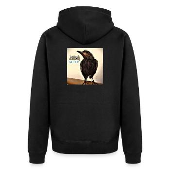 Je viens juste de me baigner - Veste à capuche bio Premium Unisexe - noir - Dos - Nico (187cm)