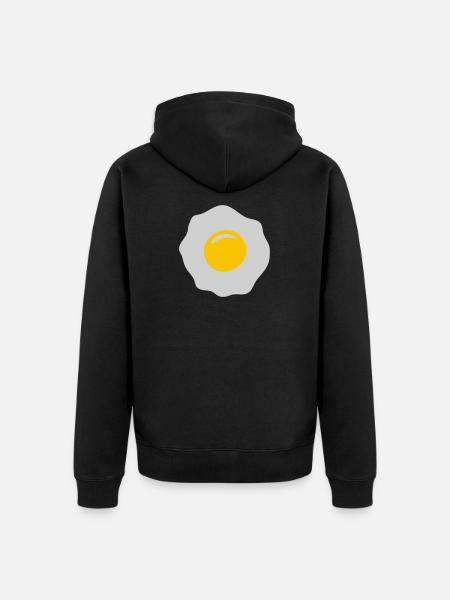 egg ei spiegelei - Veste à capuche bio Premium Unisexe - noir