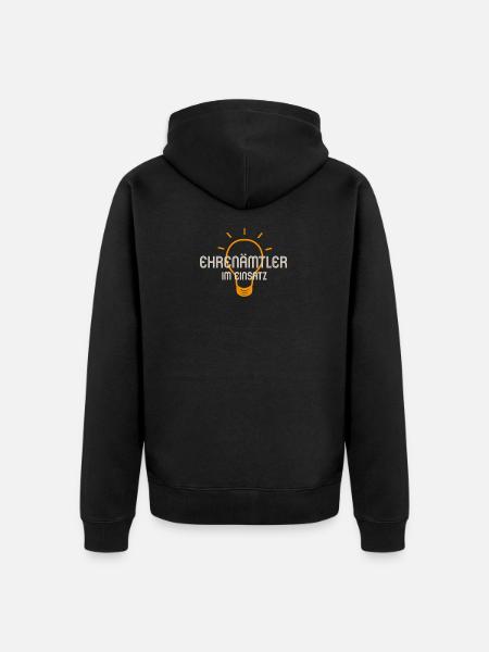 Ehrenamtler in action - Unisex Premium Organic Zip Hoodie - black