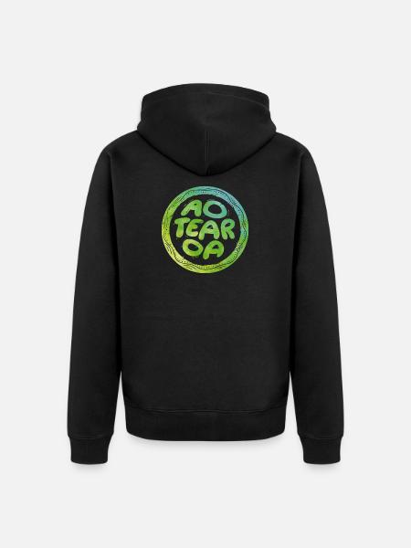 Lettering Aotearoa - Veste à capuche bio Premium Unisexe - noir